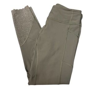 Lululemon Tight Stuff Tight II Dark Forest Womens Size 6 Reflective